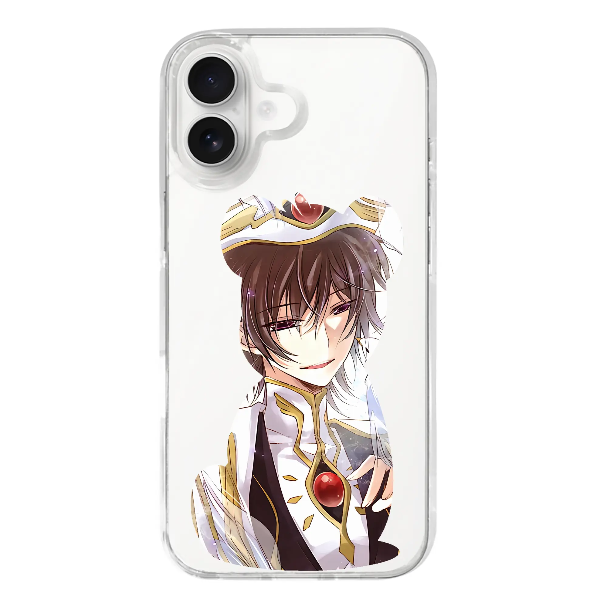 コードギアス 反逆のルルーシュ グッズ ルルーシュ・ランペルージ - iPhone 17シリーズ 透明スマホケース – 薄型・耐衝撃・精密フィット保護カバー